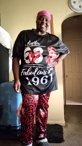 Customer photo review of Premium Pajamas Set - Gift Ideas For 63rd Birthday, 1961 Birthday Gifts Ideas, Gift Ideas 63rd Birthday Woman-HCT