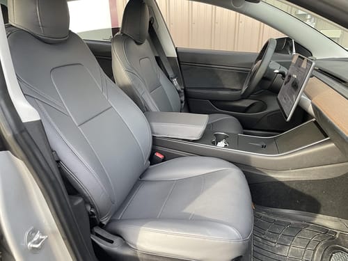 Customer photo review of EVAAM® Leather Full Seat Covers for Tesla Model 3/Y/S/X