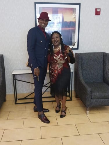 Angela W. review of Lena Plus Size 1920s Flapper Dress - Red image 1 out of 1