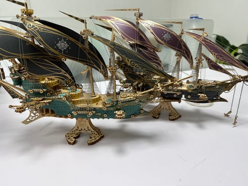 Customer photo review of Future Pirate Ship 3D Wooden Puzzle