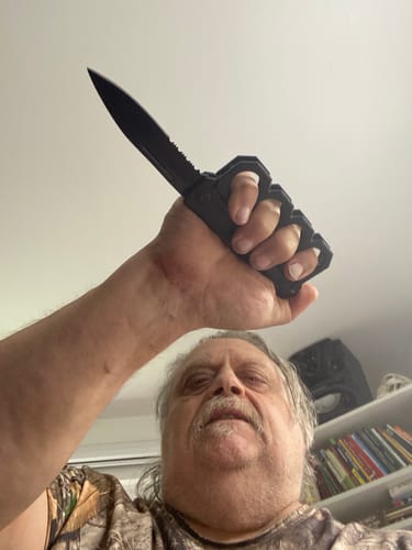 Martin F. review of Knuckle style Tactical spring Assisted Open Folding Pocket Knife image 1 out of 1