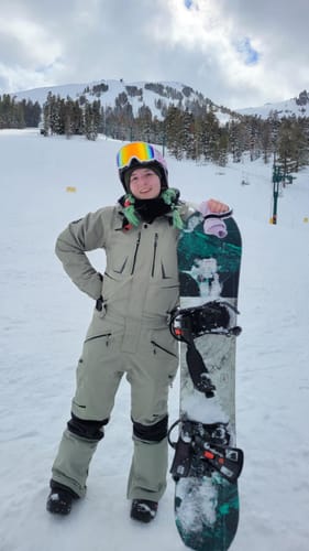 Customer photo review of Girls Outdoor Hooded Ski Jumpsuits Winter One Piece Ski Suits