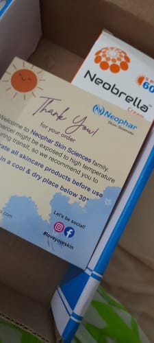 Customer photo review of Neobrella Sunblock Cream SPF60 PA+++