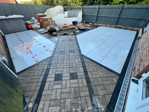 Customer photo review of Bahama - White Porcelain Paving Tiles - 900 x 600 x 20mm