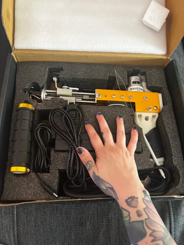 Customer photo review of The Recluse — Loop Pile Tufting Machine