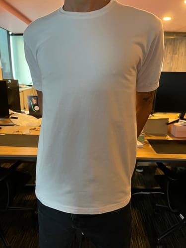 Customer photo review of Bisiklet Yaka Tişört