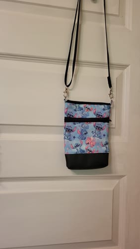 Customer photo review of Wanderlust Phone Bag Pattern