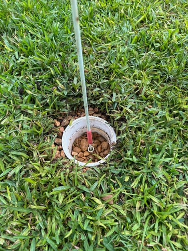 Customer photo review of almostPERFECT - 50 Ball Pack Practice Golf Balls