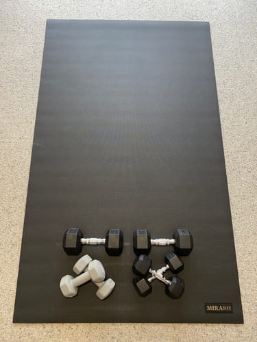 Customer photo review of Miramat® - 200cm x 120cm - Extra Large Exercise Mat - In Stock