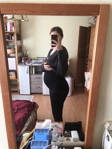 Kundenbewertung mit Foto zu Schwangerschafts Leggings