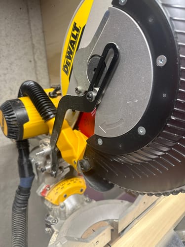 Customer photo review of DeWalt DWS779/780 Sliding Miter Saw Dust Collection