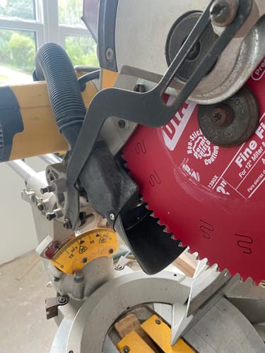 Customer photo review of DeWalt DWS779/780 Sliding Miter Saw Dust Collection