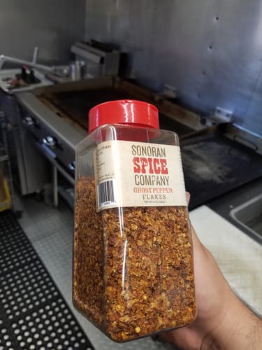 Customer photo review of Ghost Pepper Flakes (Bhut Jolokia)