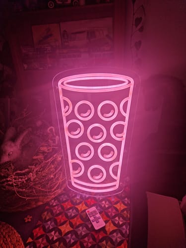 Customer photo review of Neon Dubbeglas
