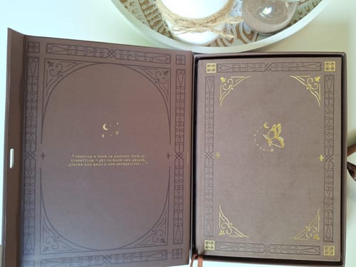 Customer photo review of Tsuki Reading Journal ☾