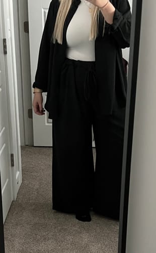 Customer photo review of Oversized Button-Up Women’s ‘Chloe’ Shirt