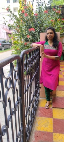 Customer photo review of Iva Magenta Kurta Set (Set of 2)