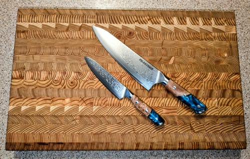 Customer photo review of Mizudori 3.0 2-Pc Chef Knife Duo