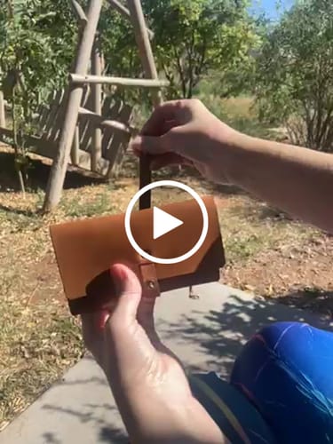 Customer video review of Leather Wrap Wallet