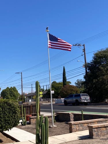 Customer photo review of Ultra Heavy Duty American Flag - 2-ply Polyester - Made In USA