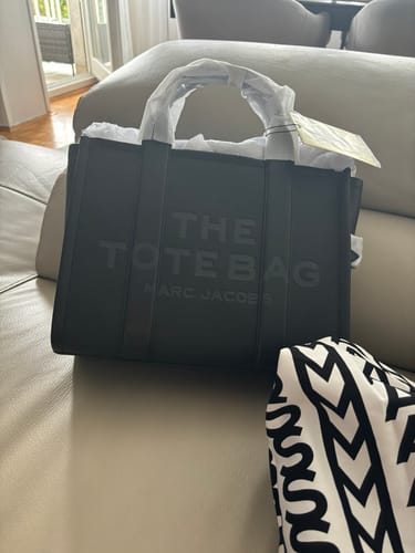Customer photo review of The Leather Medium Tote Bag