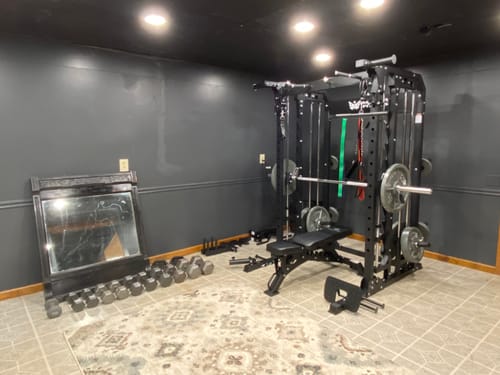 Customer photo review of Major Fitness B52 All-In-One Home Gym Smith Machine