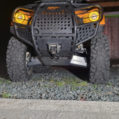Customer photo review of Complete Aluminum Skid Plates for Kawasaki Brute Force 750i