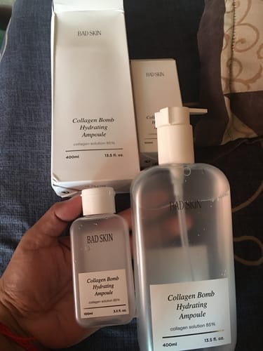 Customer photo review of Bad Skin™ Korean Collagen Bomb Hydrating Ampoule