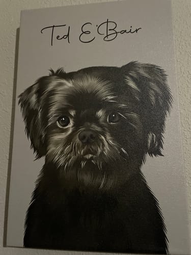 Customer photo review of Pet Art Canvas Wrap