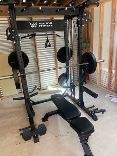 Customer photo review of Major Fitness F22 All-In-One Home Gym Power Rack