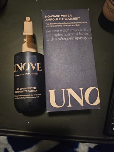 Customer photo review of Unove - Ampoule de traitement cheveux sans rinçage - 200ml