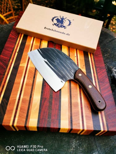 Customer photo review of Handgeschmiedetes Kochmesser - Ergonomic