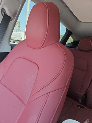 Customer photo review of EVAAM® Leather Full Seat Covers for Tesla Model 3/Y/S/X