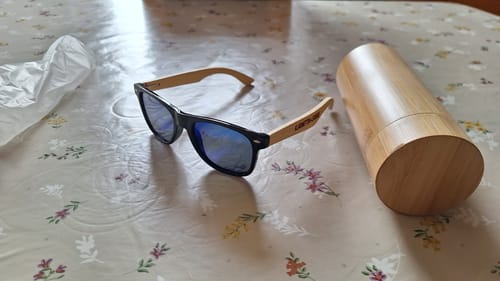 Customer photo review of Sonnenbrille "Klarinetten Legende" mit Bambus-Bügeln
