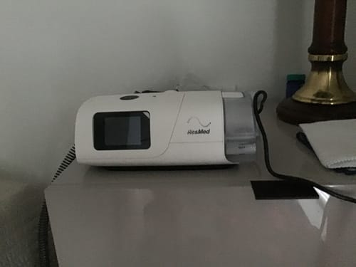Customer photo review of AirCurve 11 VAuto with Humidifier and ClimateLineAir Heated Hose BiPAP Device