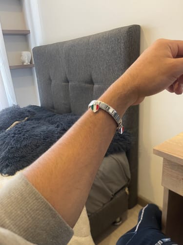 Customer photo review of Italian Bracelet Silver (18 Links)