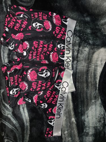 Customer photo review of Scream matching couples underwear