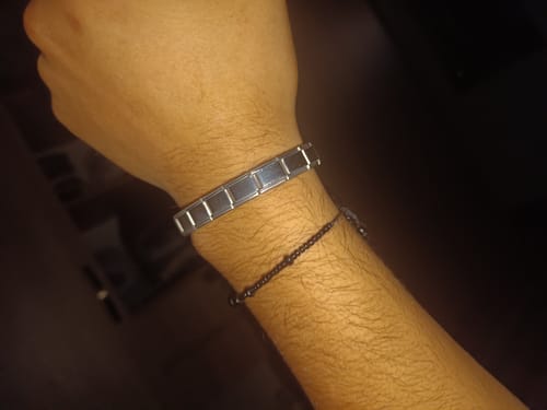Customer photo review of Italian Bracelet Silver (18 Links)