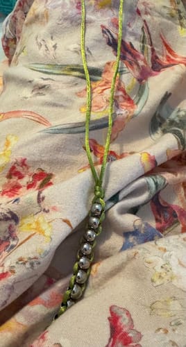 Customer photo review of Caterpillar Unisex Necklace by Kaiko