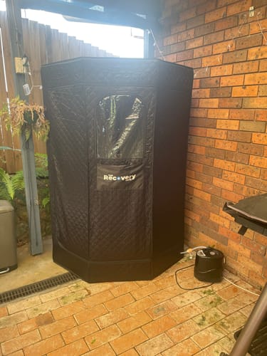 Customer photo review of Portable SaunaPod