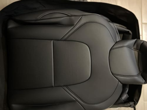 Customer photo review of EVAAM® Leather Full Seat Covers for Tesla Model 3/Y/S/X