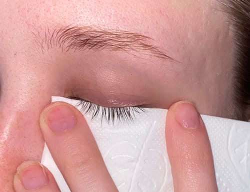 Customer photo review of LASH SERUM