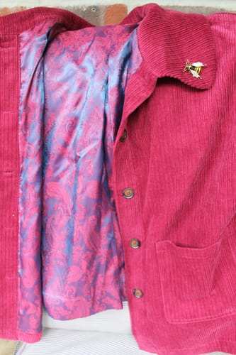 Pauleen T. review of Plus Size Women Autumn Pure Color Pocket Corduroy Jacket image 1 out of 1