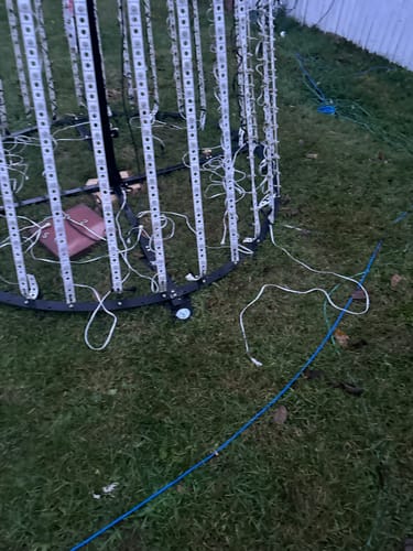 Customer photo review of AnchorEase™ Ground Anchors – Steel, Anti-Rust, Quick Installation for Outdoor Displays