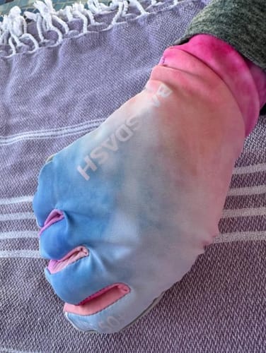 Customer photo review of 3/4 Finger UPF 50+ Sun Gloves Fishing Gloves
