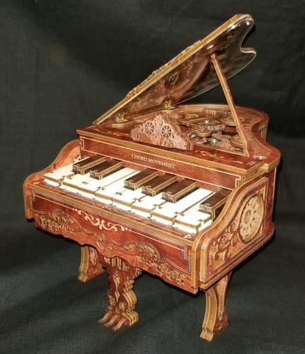 Customer photo review of Retro Piano Music Box 3D Wooden Puzzle