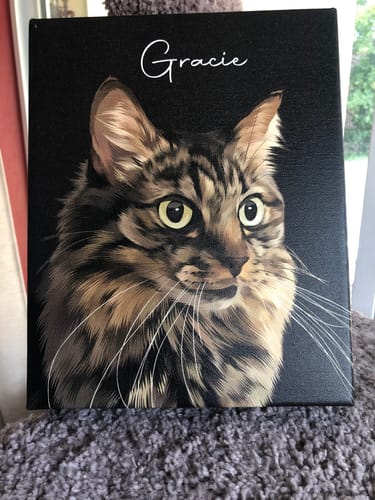 Customer photo review of Pet Art Canvas Wrap