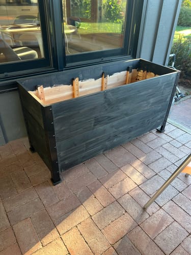 Customer photo review of 18" x 48" Planter Box - 24" Tall