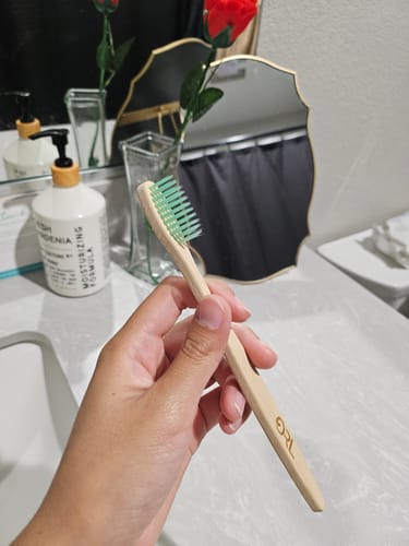 Customer photo review of Bamboo Toothbrush