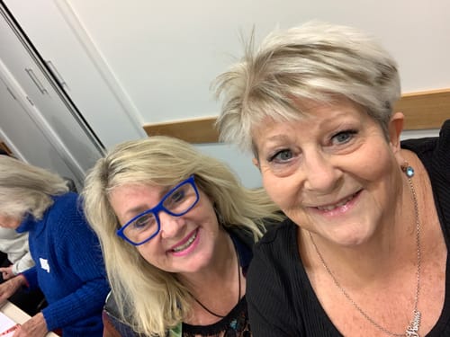 Customer photo review of Rosa Stretchy Cotton 3/4 Sleeve Rib Basic Top - Black